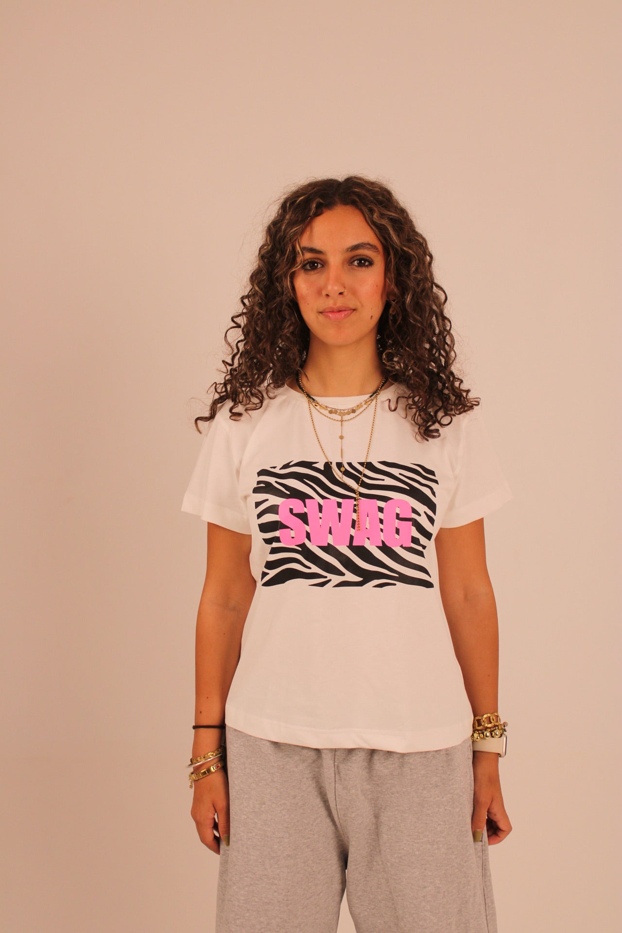 “SWAG” Baby Tee - White