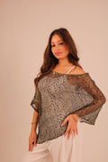 the net cape - navy/gold