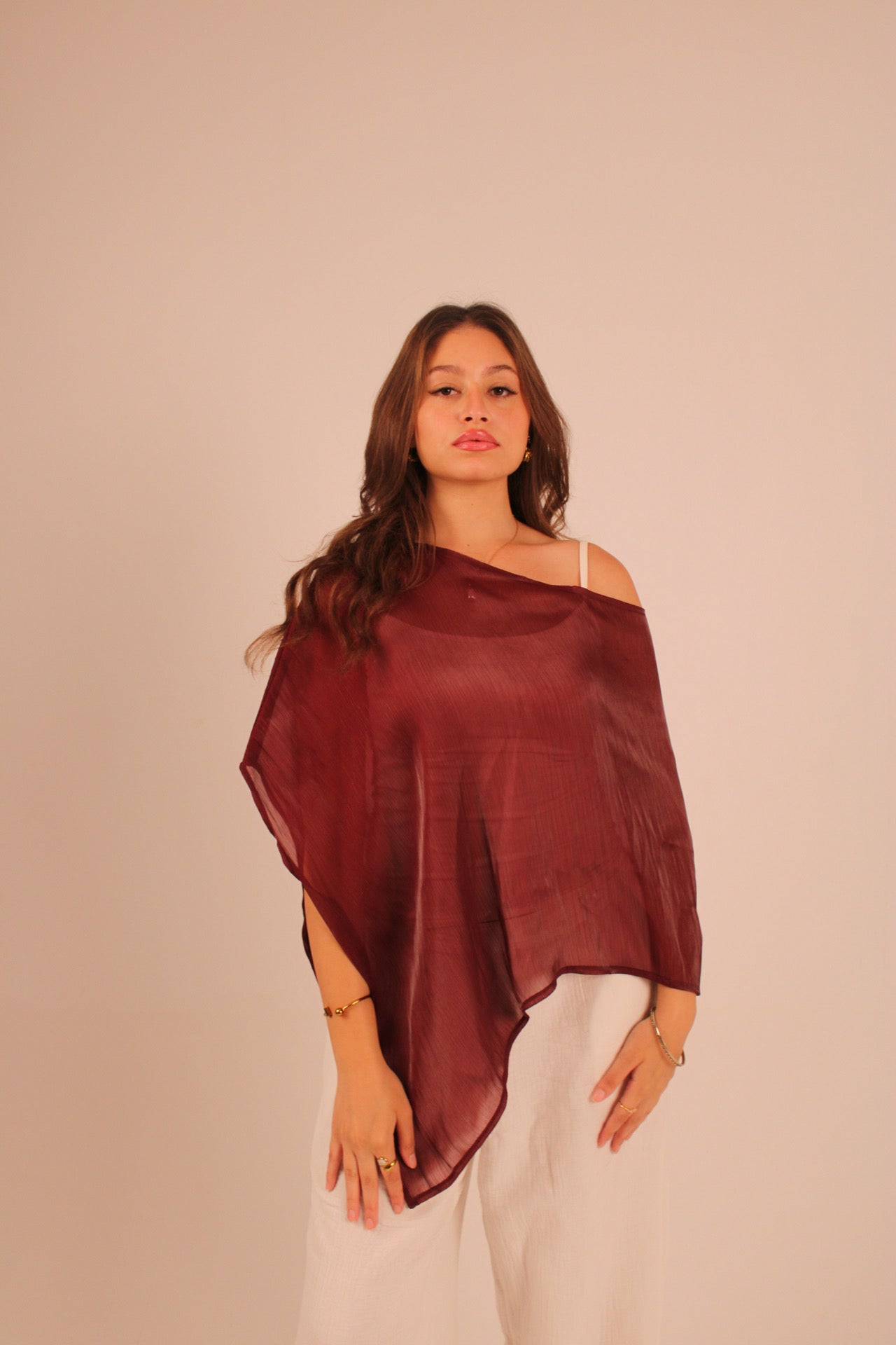 the silk cap - burgundy
