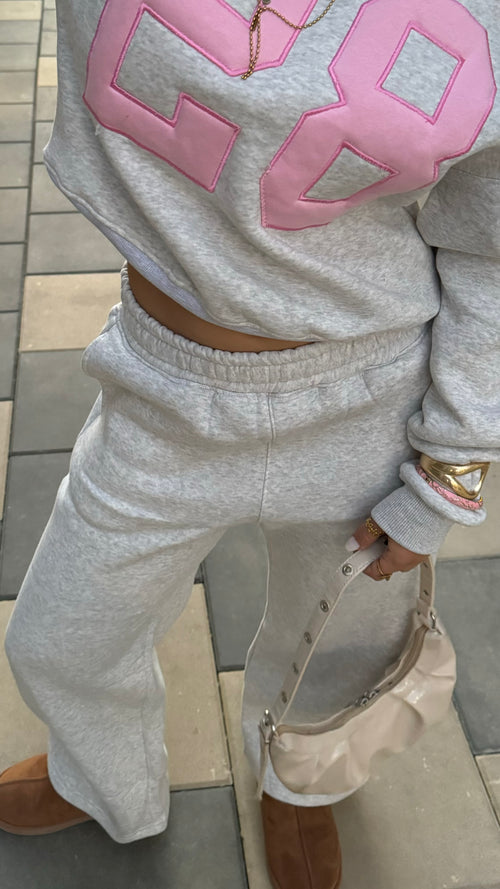 low waist sweatpants - grey