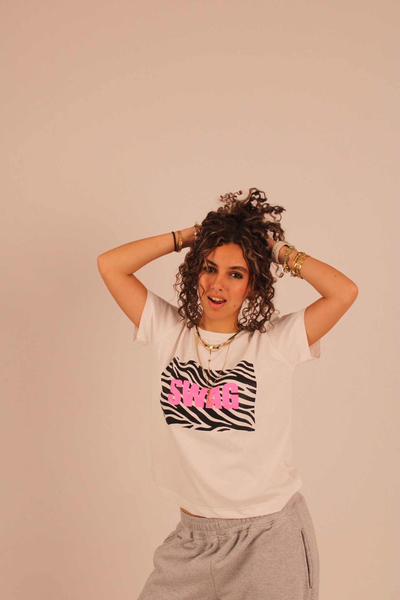 “SWAG” Baby Tee - White