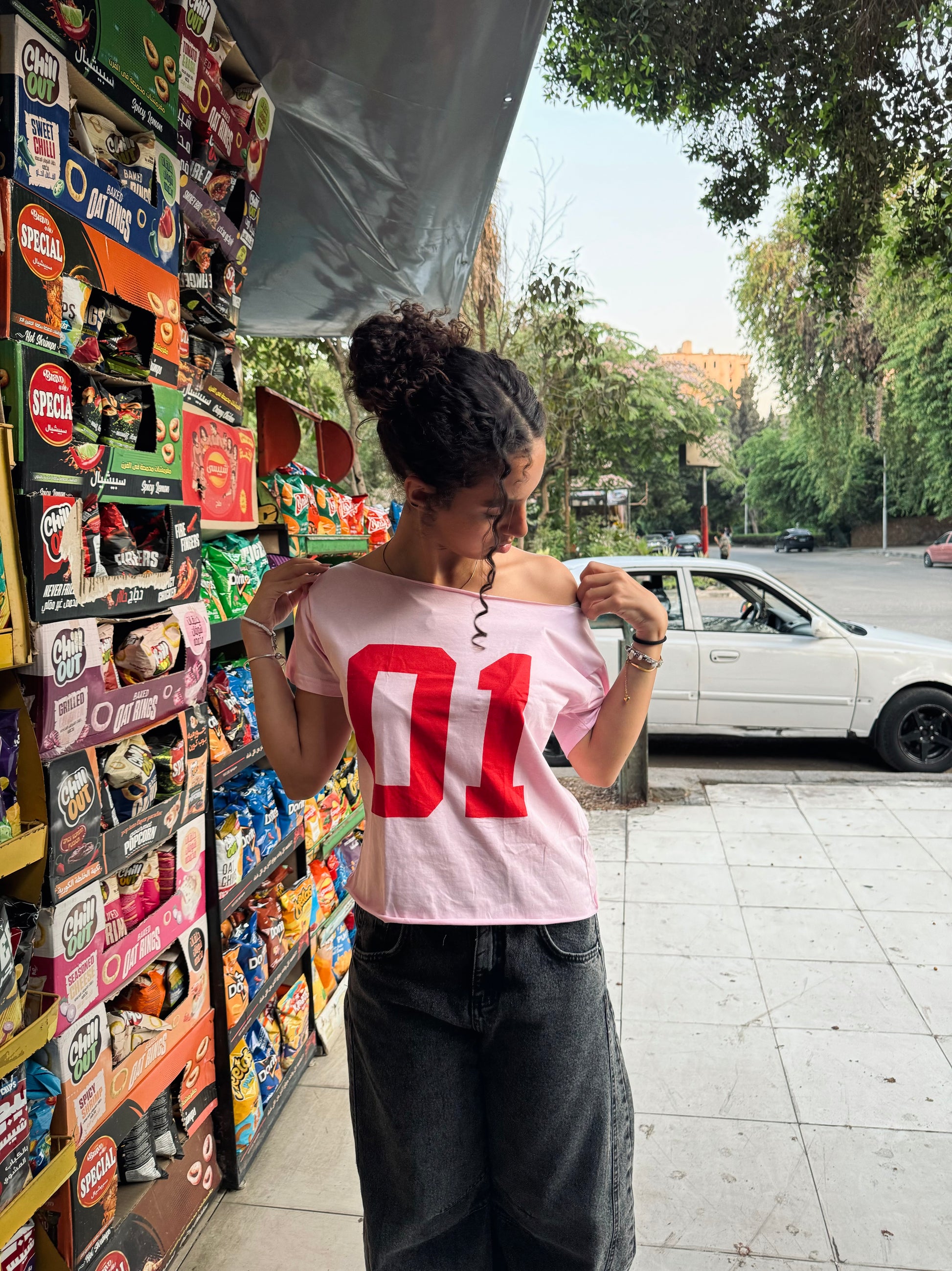 the “01” off-shoulder