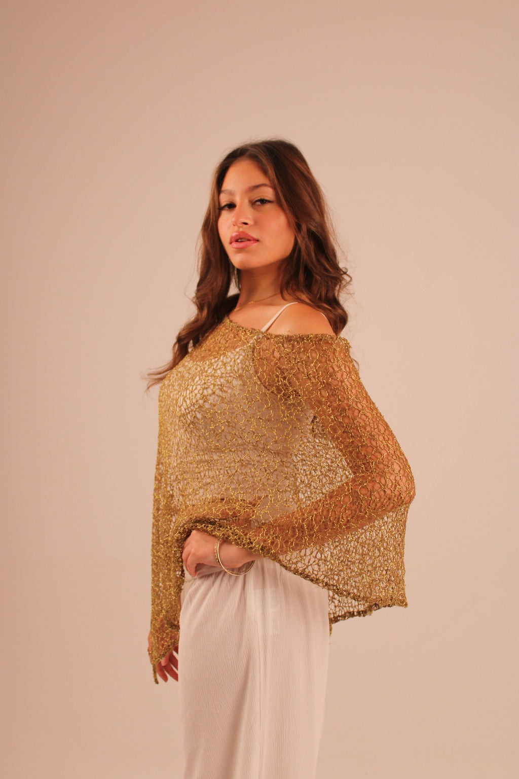 the net cape - beige/gold