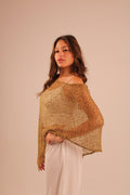 the net cape - beige/gold