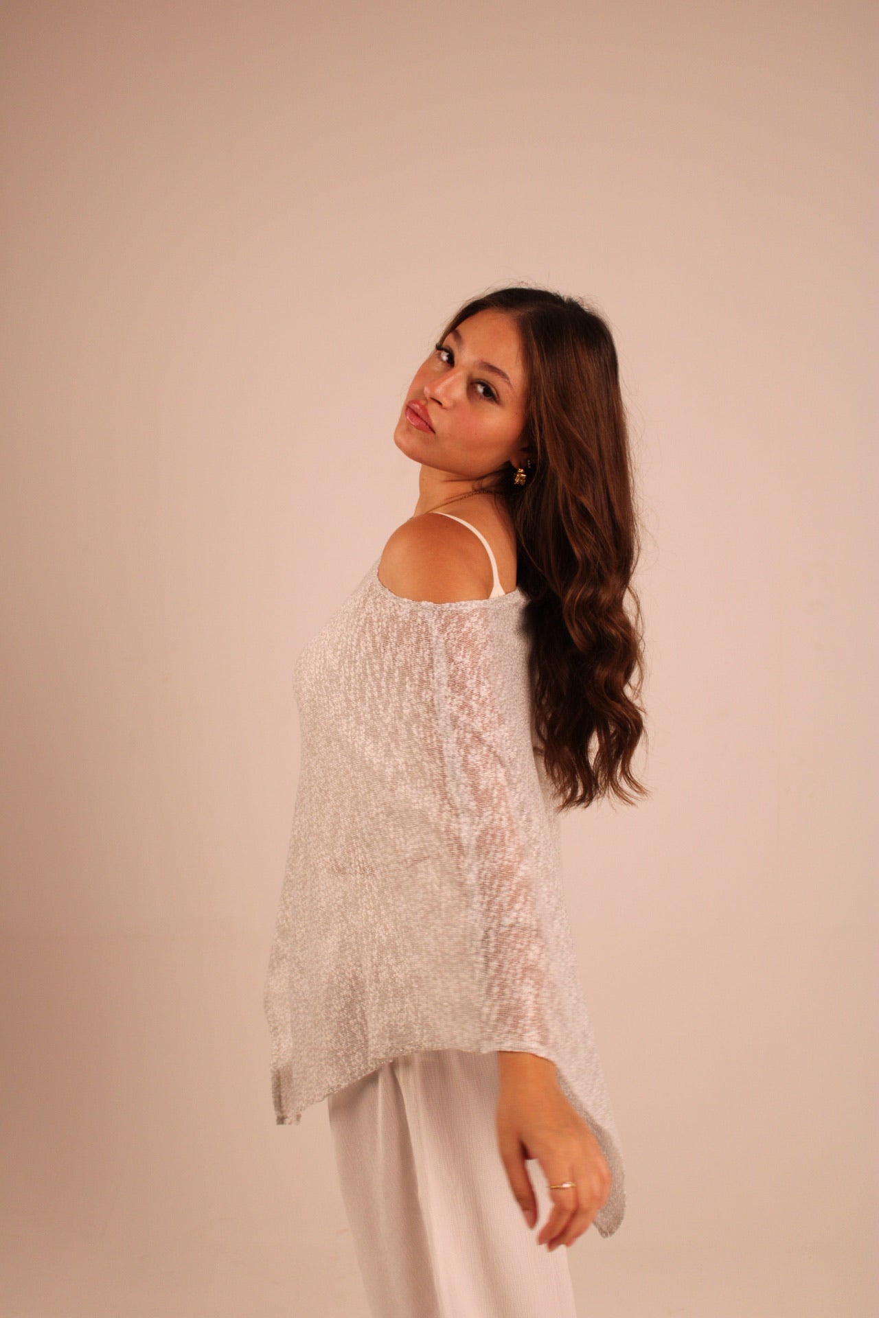 the halo cape - silver