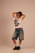 “pretty girls love my swag” Baby Tee - White
