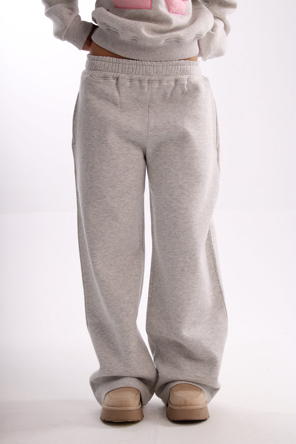low waist sweatpants - grey