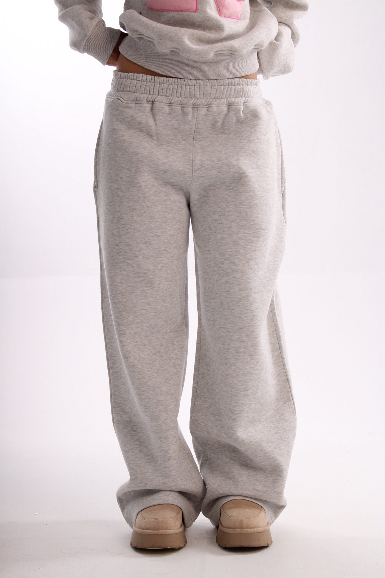 low waist sweatpants - grey