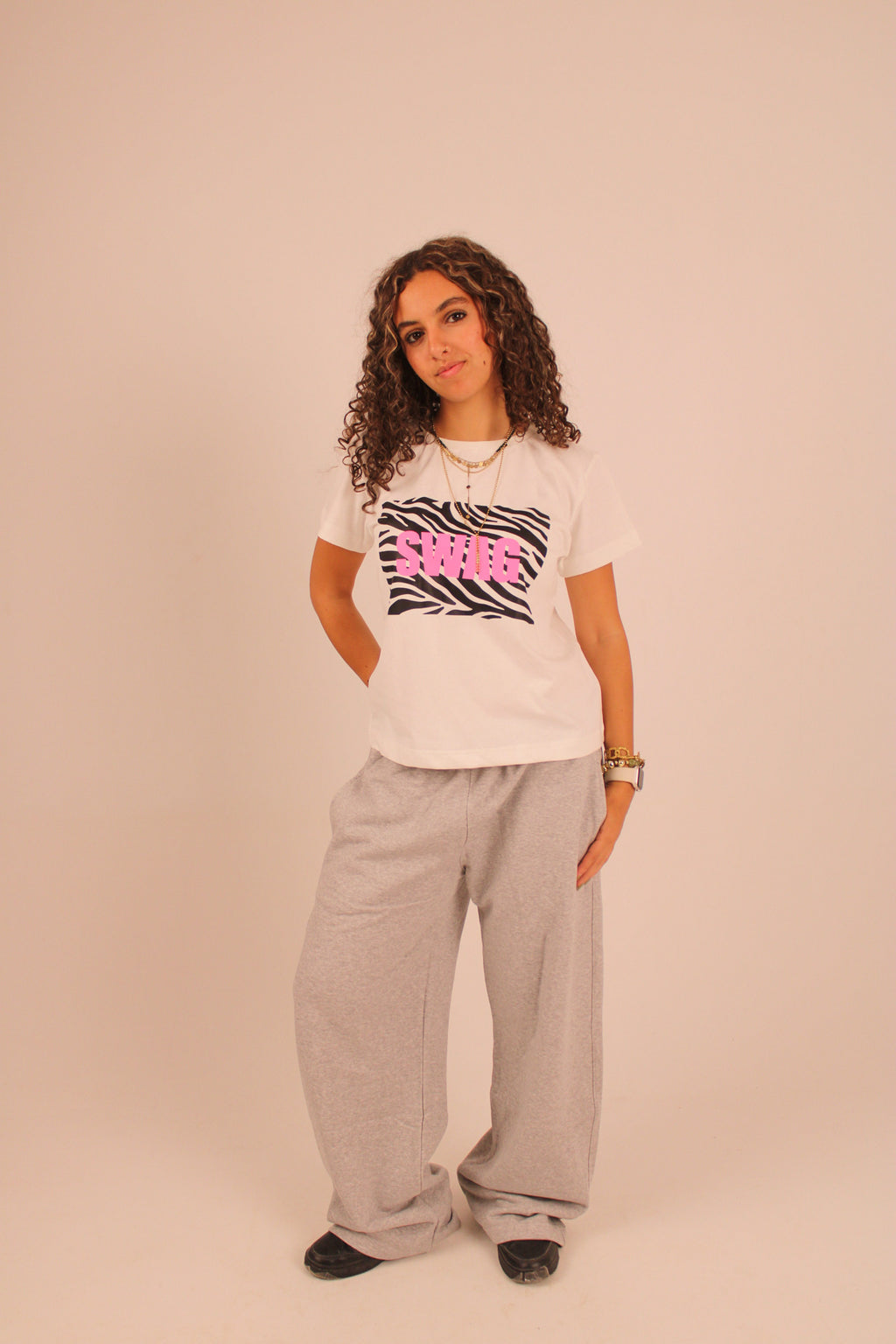 “SWAG” Baby Tee - White