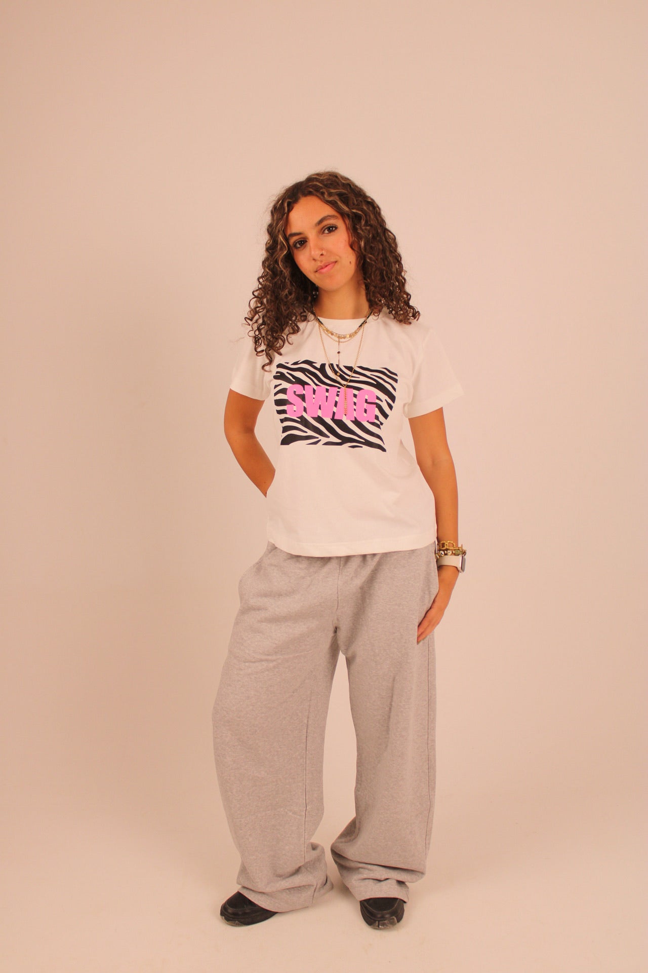“SWAG” Baby Tee - White