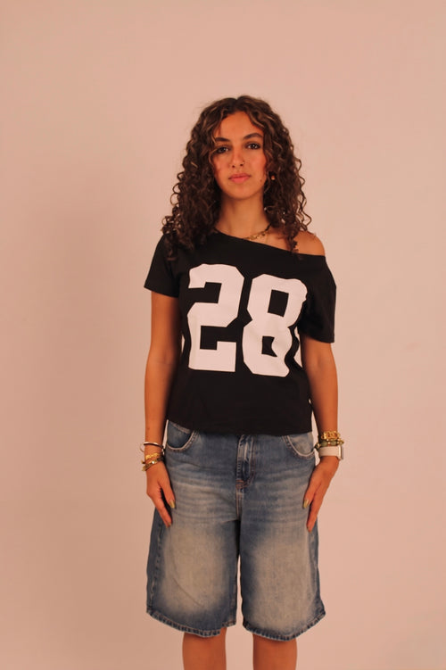 28 off-shoulder - Black