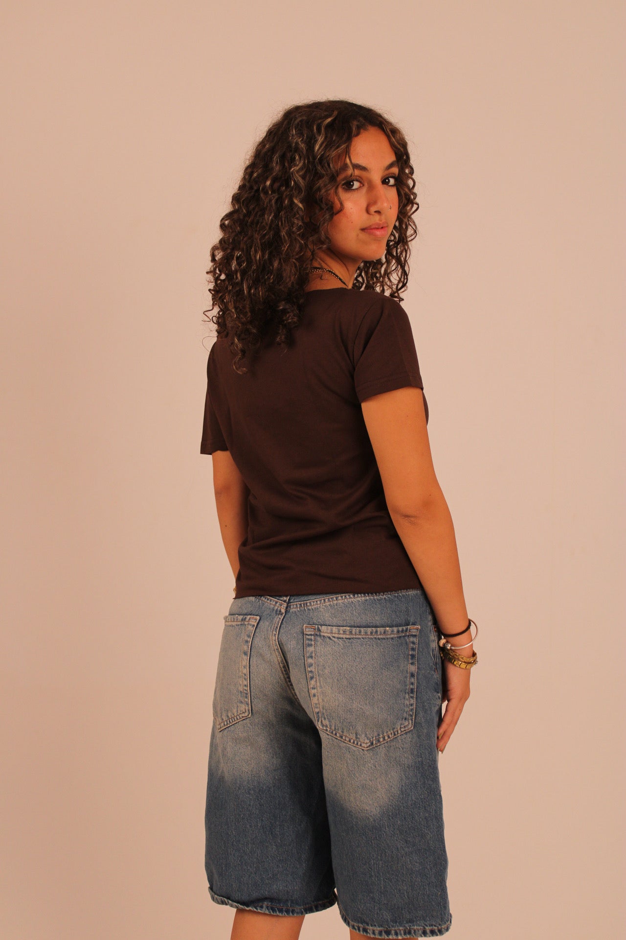28 off-shoulder - Brown