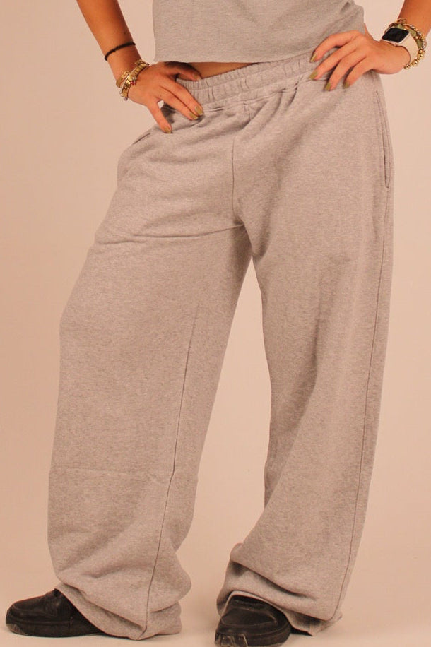 low waist sweatpants - grey