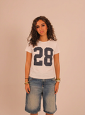 28 Baby Tee - White
